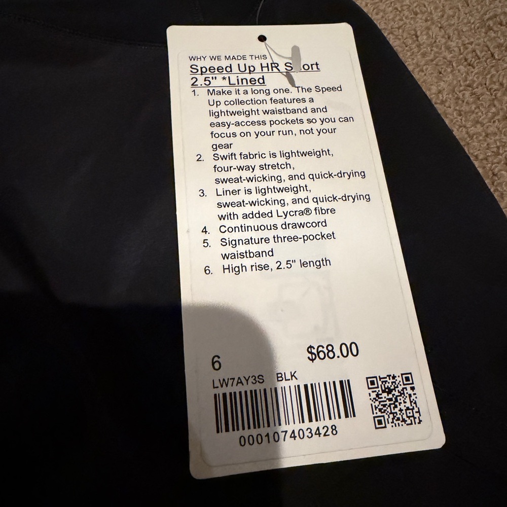 Lululemon Speed Up High-Rise Short 2.5” NWT - Picture 4 of 7